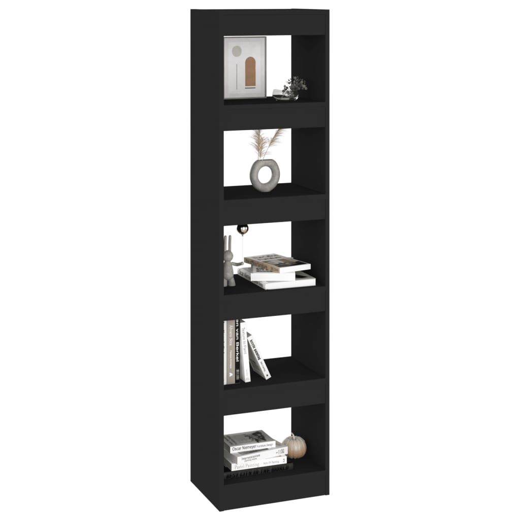 Boekenkast/Kamerscherm 40X30X166 Cm Zwart