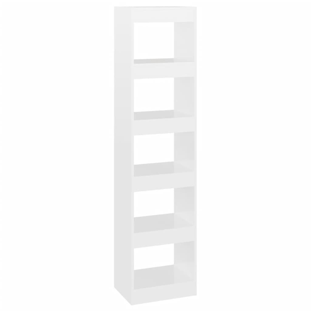 Boekenkast/Kamerscherm 40X30X166 Cm Hoogglans Wit