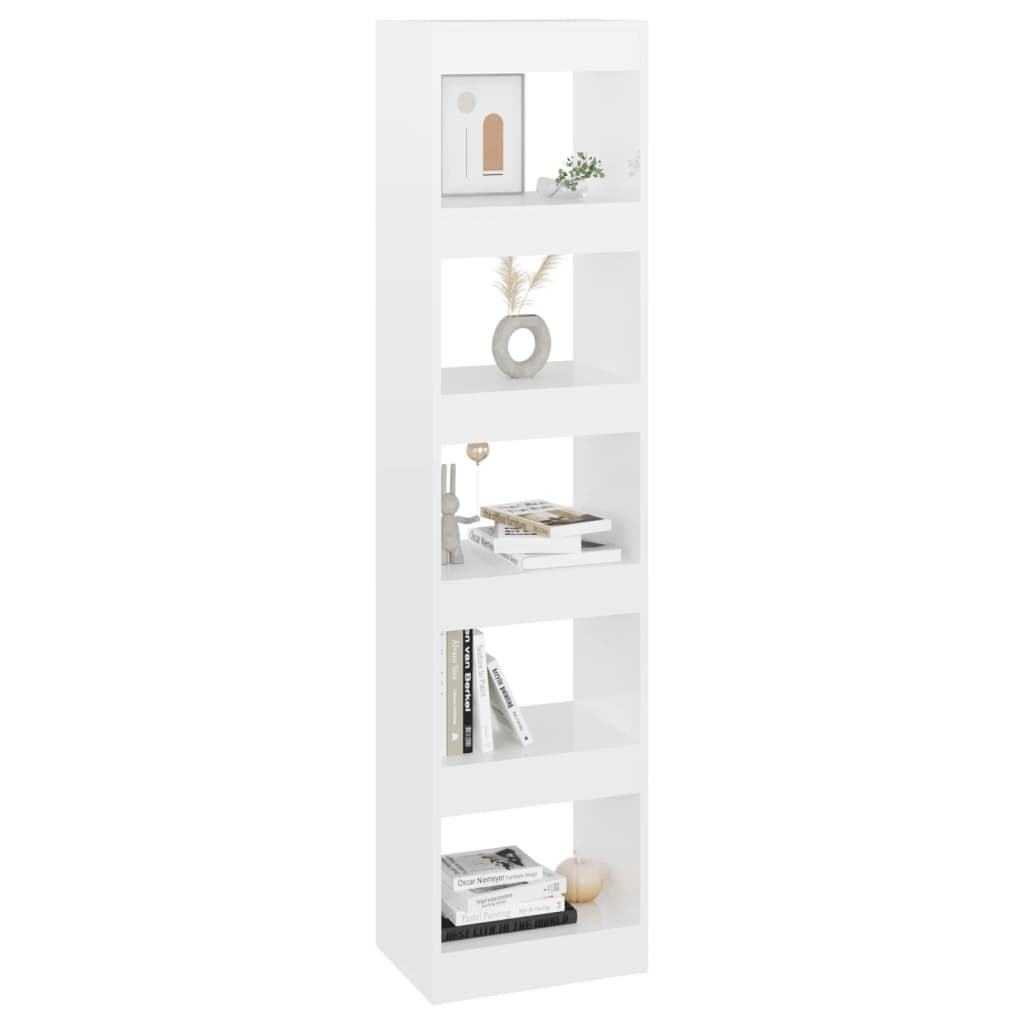 Boekenkast/Kamerscherm 40X30X166 Cm Hoogglans Wit