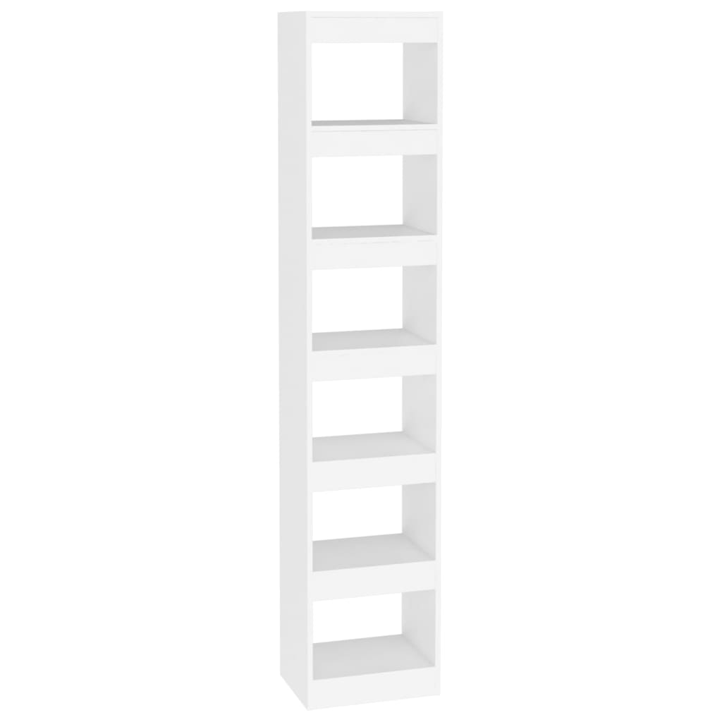 Boekenkast/Kamerscherm 40X30X198 Cm Wit