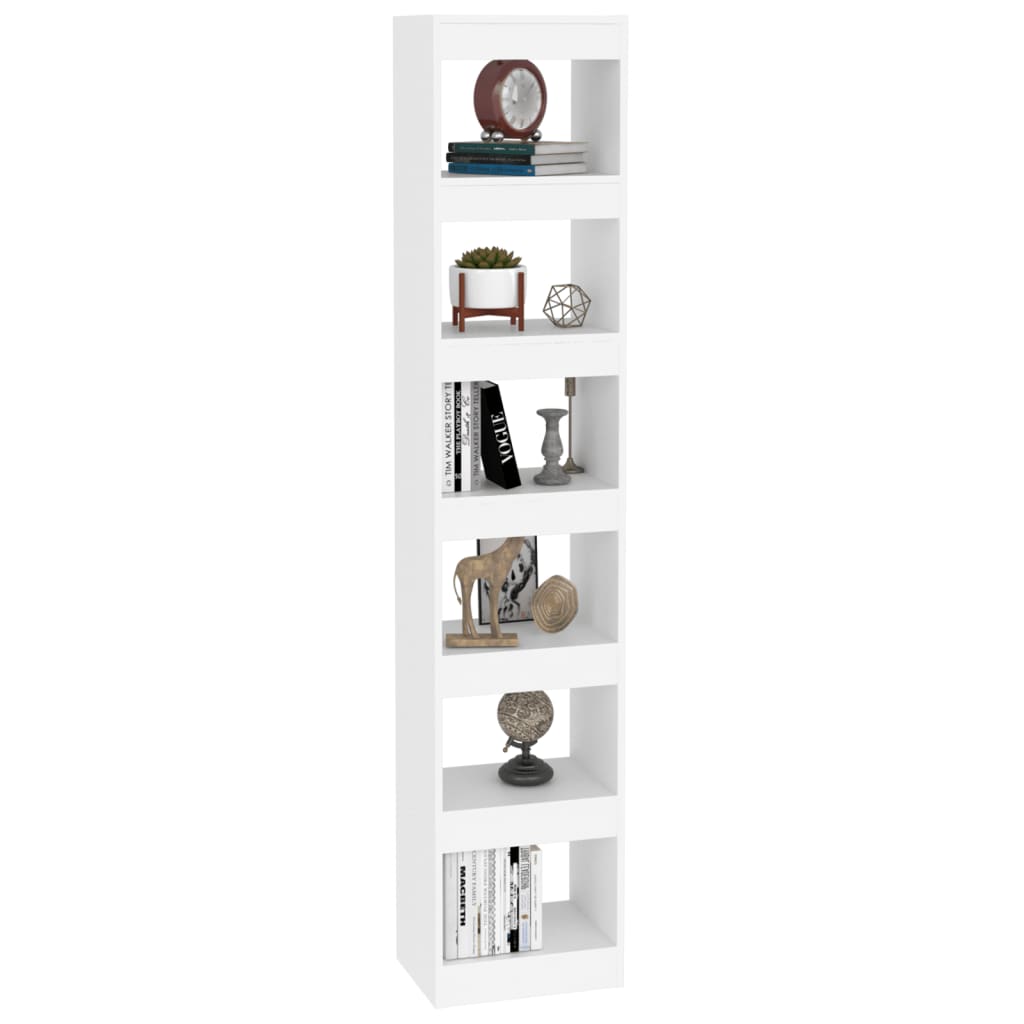 Boekenkast/Kamerscherm 40X30X198 Cm Wit
