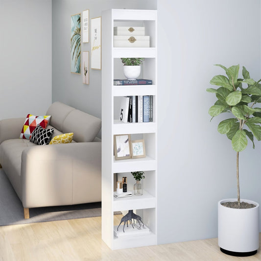 Boekenkast/Kamerscherm 40X30X198 Cm Wit