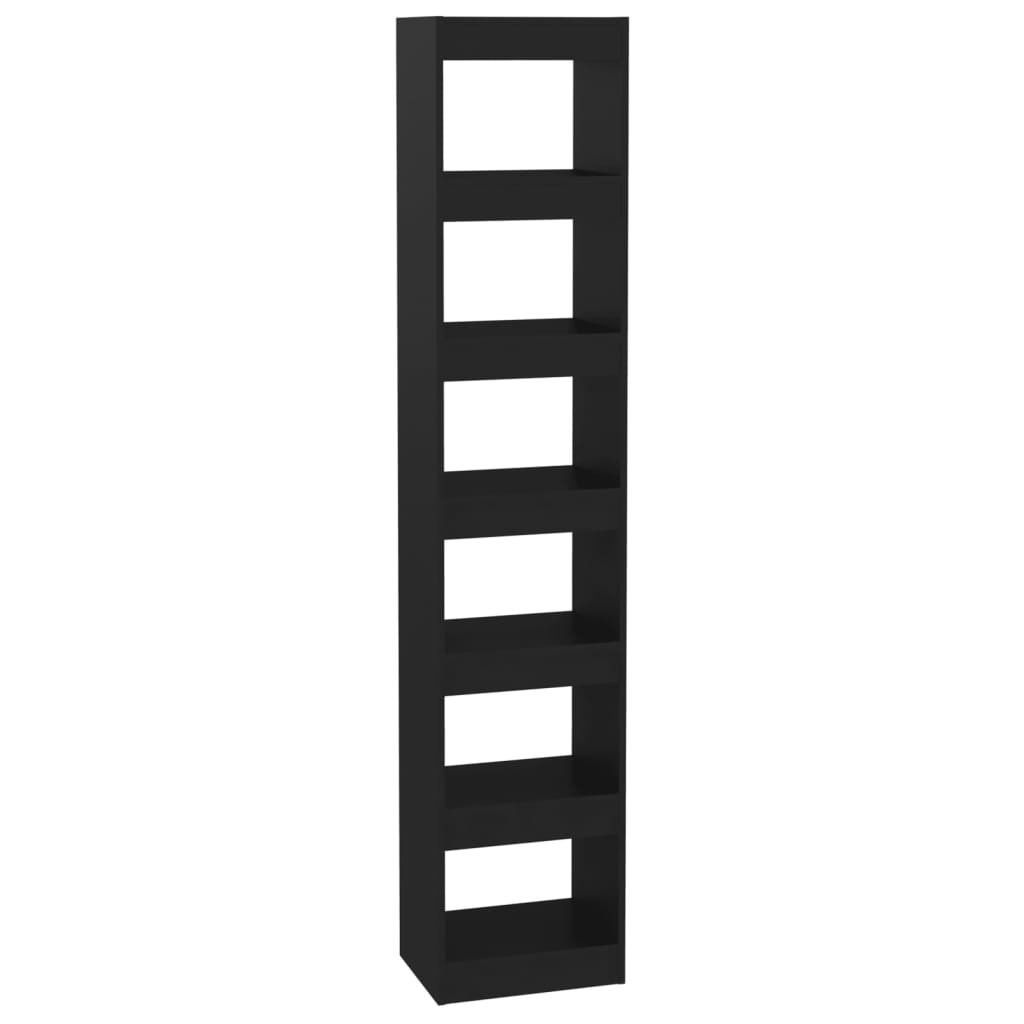 Boekenkast/Kamerscherm 40X30X198 Cm Zwart