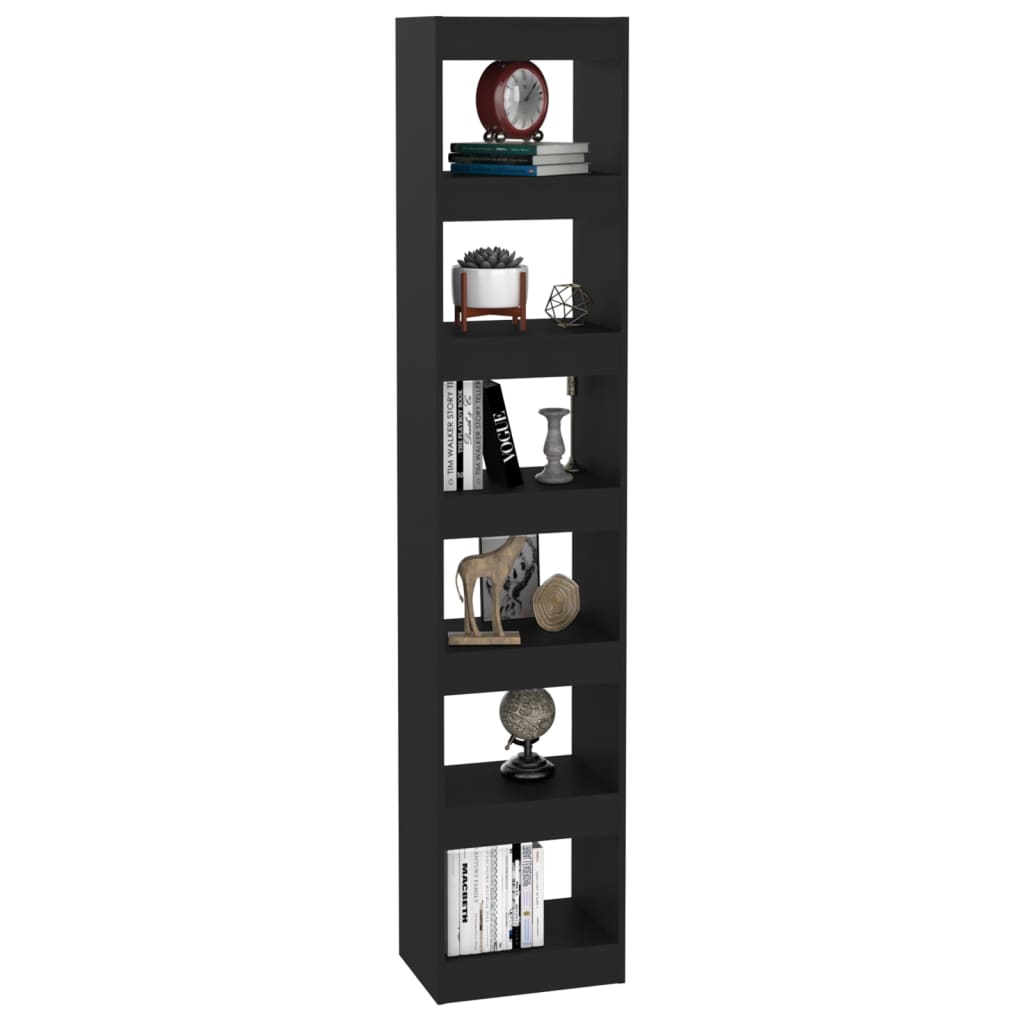 Boekenkast/Kamerscherm 40X30X198 Cm Zwart