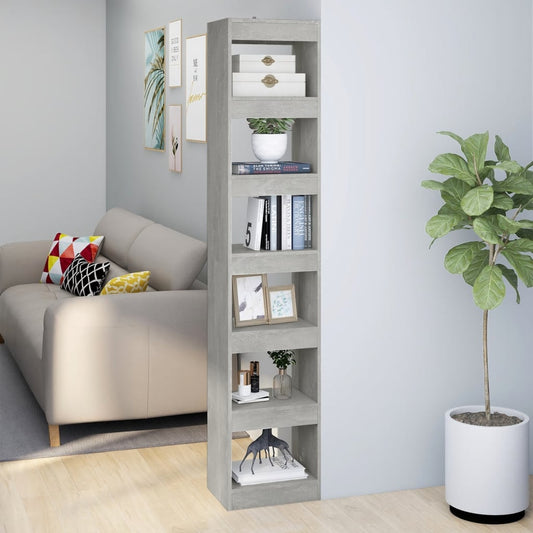 Boekenkast/Kamerscherm 40X30X198 Cm Betongrijs