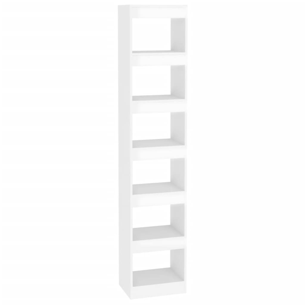 Boekenkast/Kamerscherm 40X30X198 Cm Hoogglans Wit