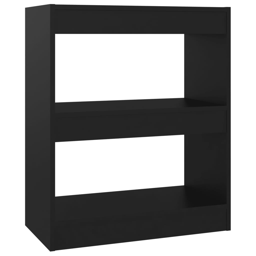 Boekenkast/Kamerscherm 60X30X72 Cm Zwart