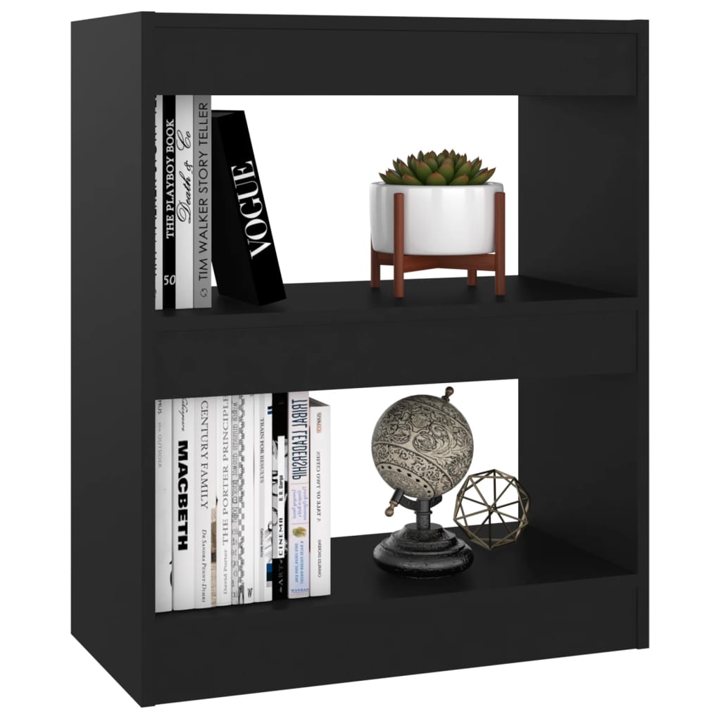 Boekenkast/Kamerscherm 60X30X72 Cm Zwart