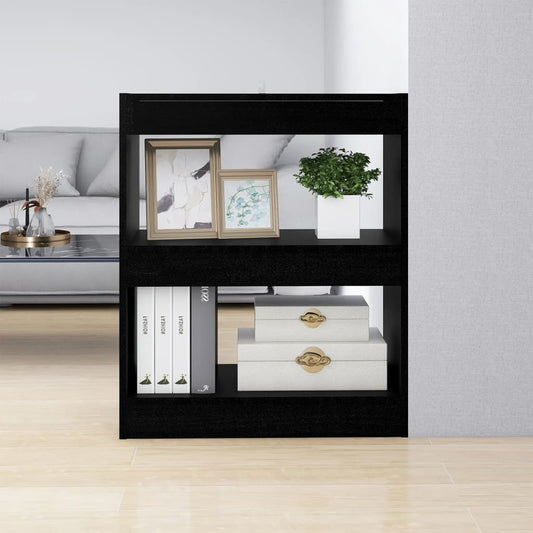 Boekenkast/Kamerscherm 60X30X72 Cm Zwart