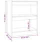 Boekenkast/Kamerscherm 60X30X72 Cm Sonoma Eikenkleurig