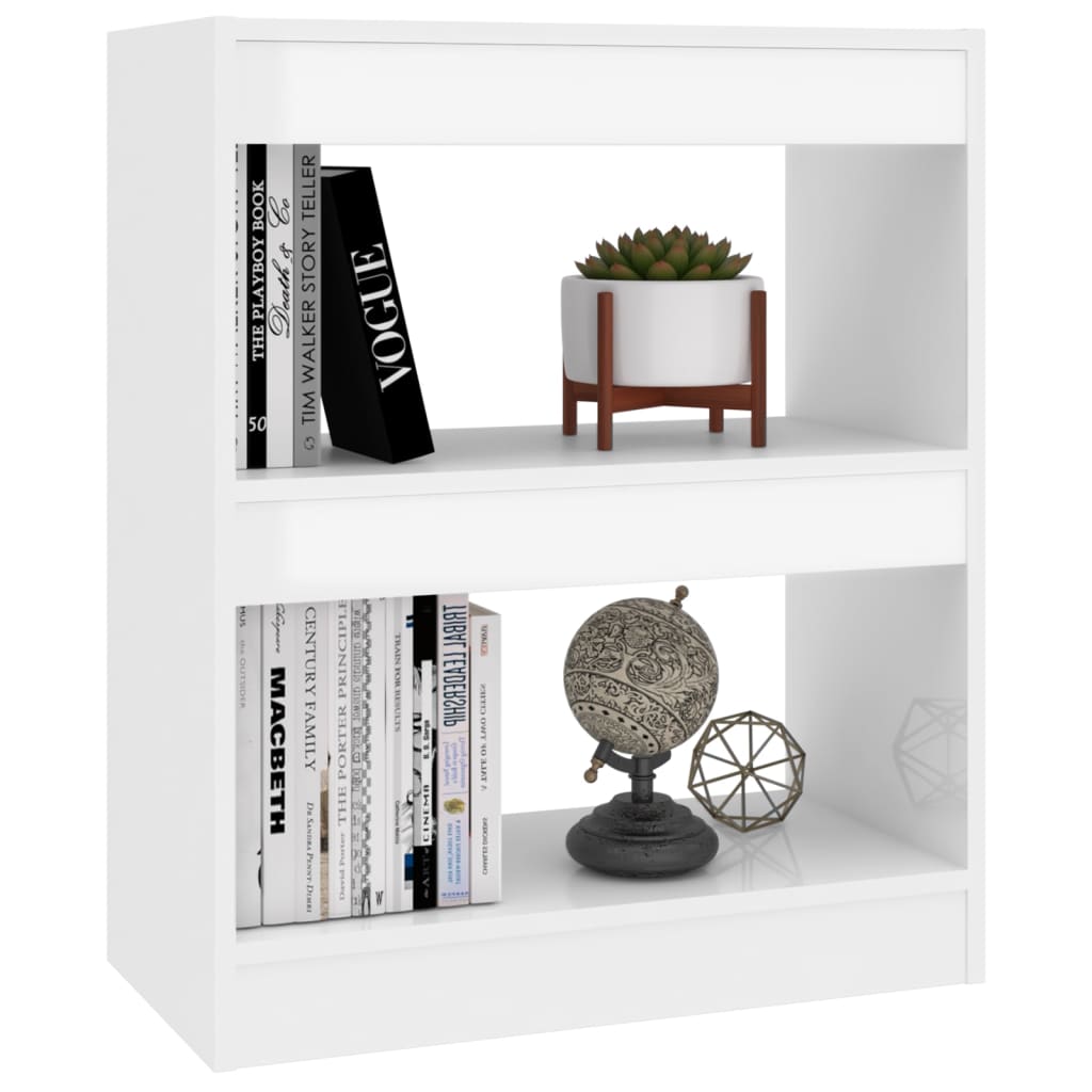 Boekenkast/Kamerscherm 60X30X72 Cm Hoogglans Wit