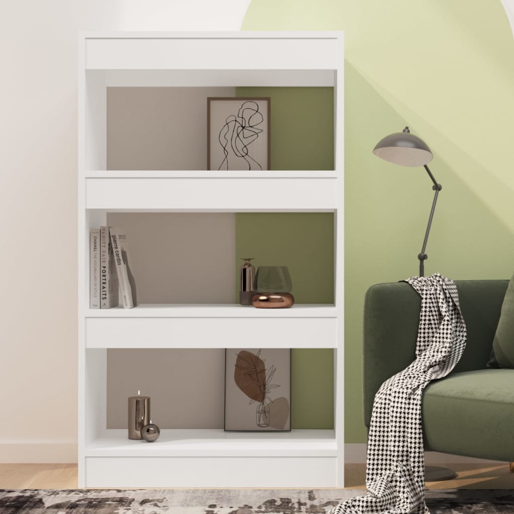 Boekenkast/Kamerscherm 60X30X103 Cm Spaanplaat Wit