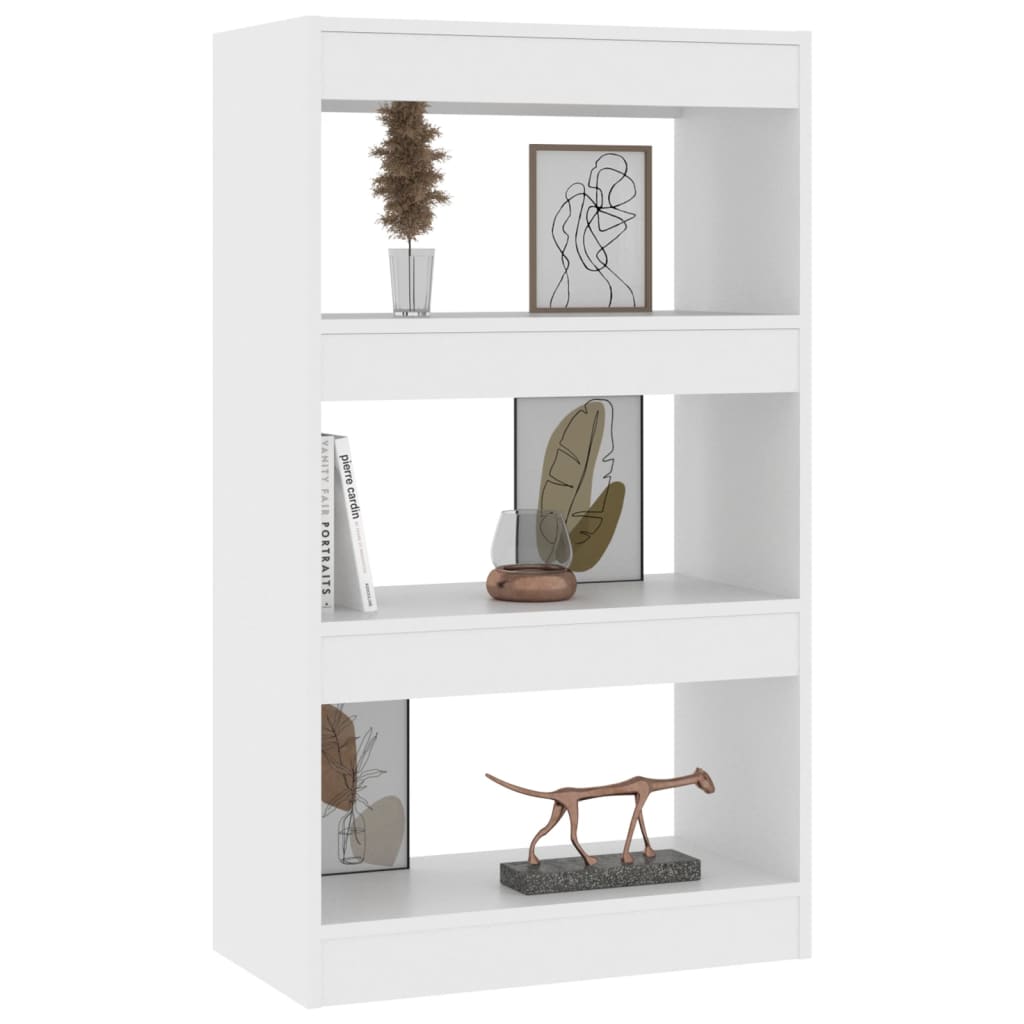 Boekenkast/Kamerscherm 60X30X103 Cm Spaanplaat Wit