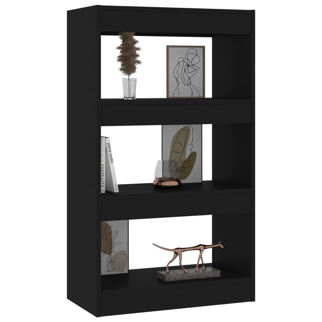 Boekenkast/Kamerscherm 60X30X103 Cm Spaanplaat Zwart