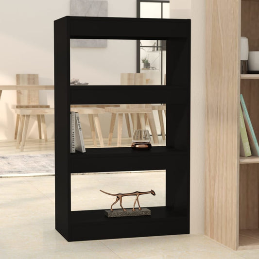 Boekenkast/Kamerscherm 60X30X103 Cm Spaanplaat Zwart