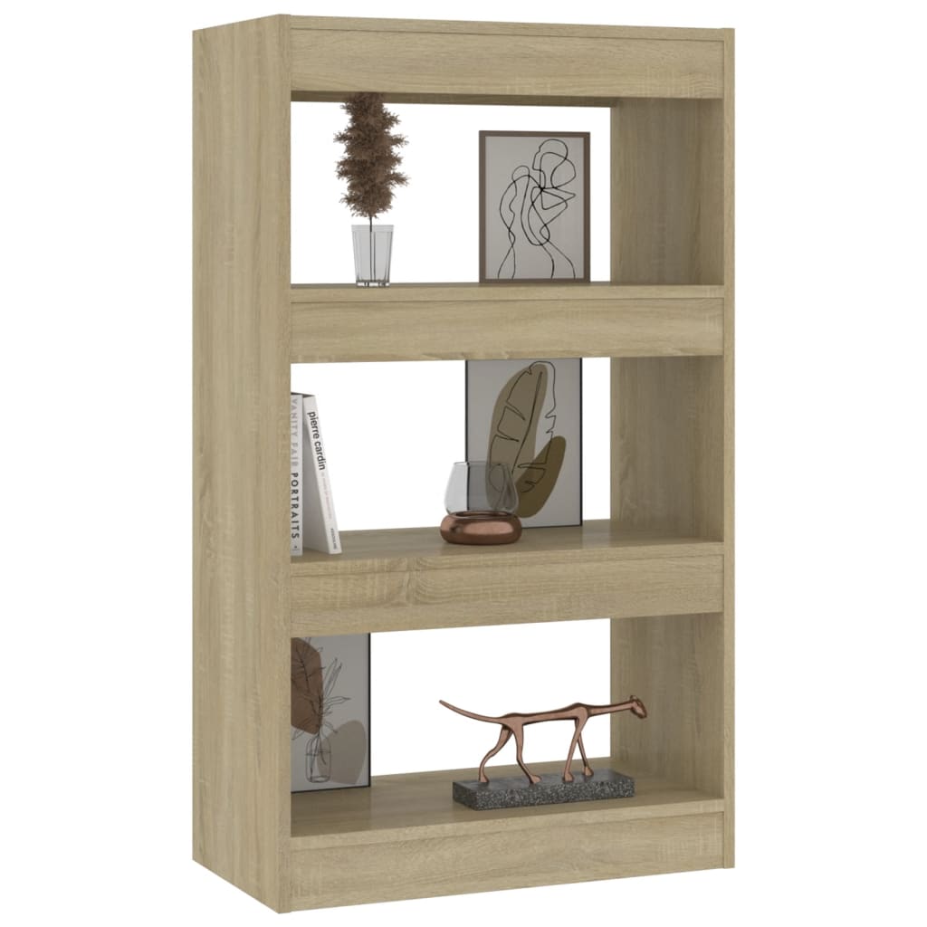 Boekenkast/Kamerscherm 60X30X103 Cm Spaanplaat Sonoma Eiken