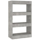 Boekenkast/Kamerscherm 60X30X103 Cm Spaanplaat Betongrijs