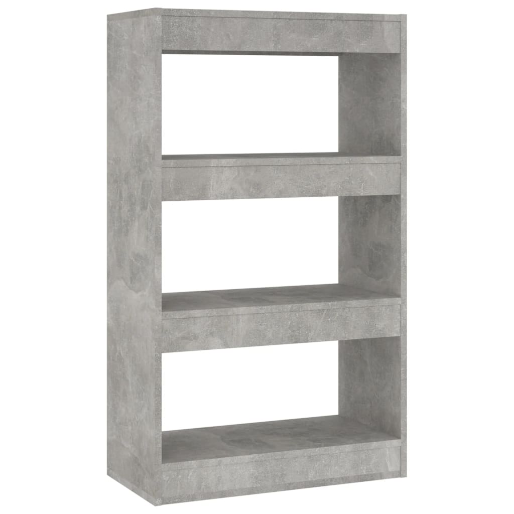 Boekenkast/Kamerscherm 60X30X103 Cm Spaanplaat Betongrijs