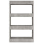 Boekenkast/Kamerscherm 60X30X103 Cm Spaanplaat Betongrijs