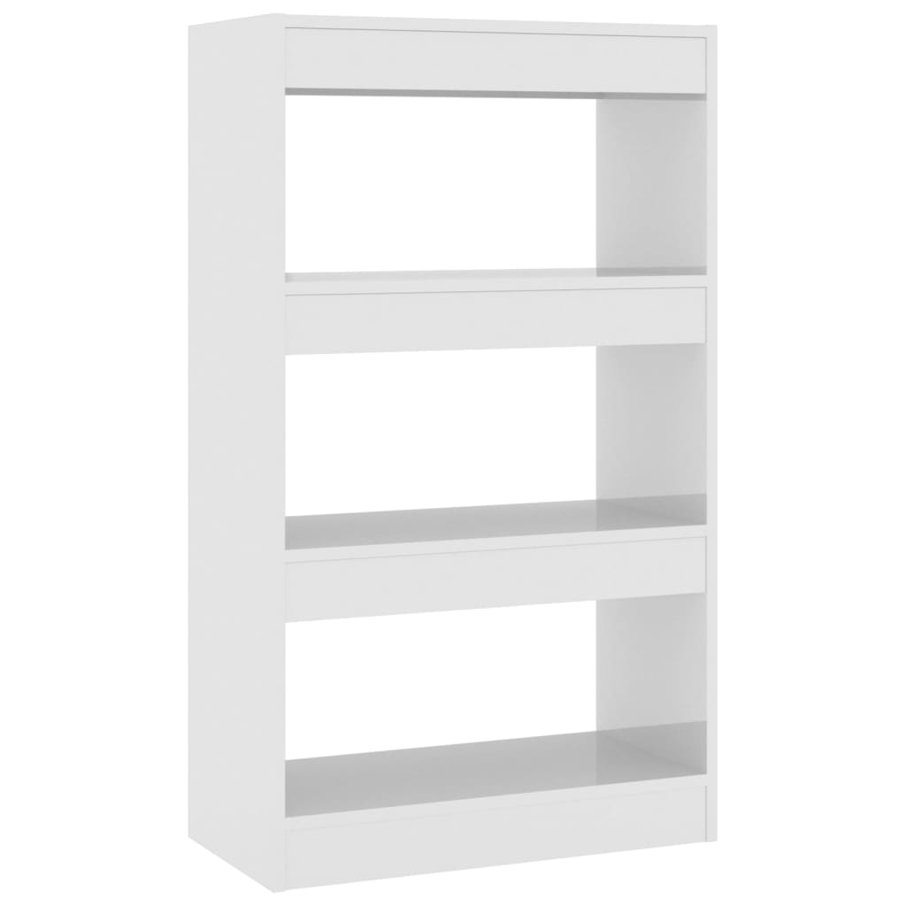Boekenkast/Kamerscherm 60X30X103 Cm Spaanplaat Hoogglans Wit