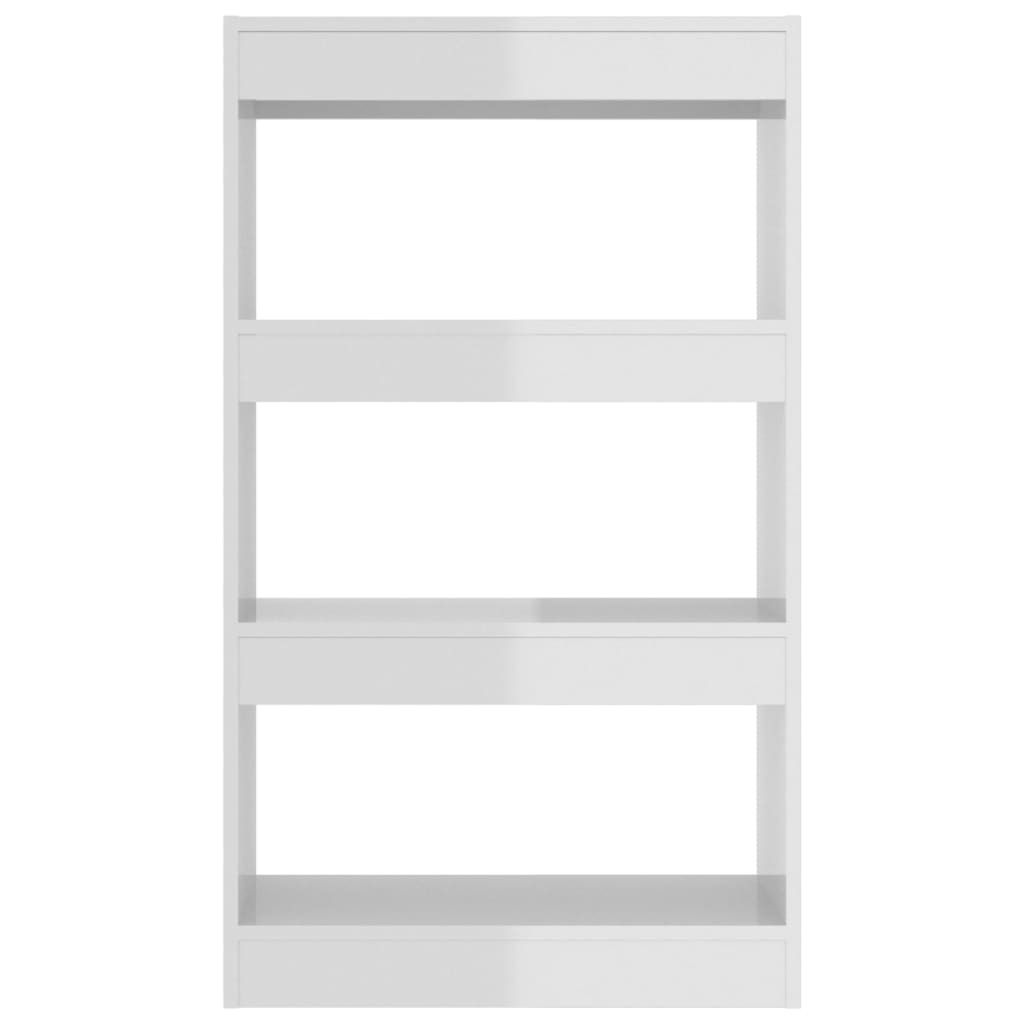 Boekenkast/Kamerscherm 60X30X103 Cm Spaanplaat Hoogglans Wit
