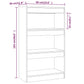 Boekenkast/Kamerscherm 60X30X103 Cm Spaanplaat Hoogglans Wit