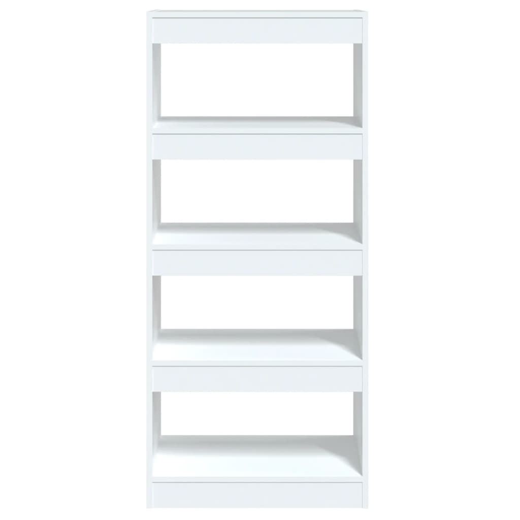 Boekenkast/Kamerscherm 60X30X135 Cm Bewerkt Hout Wit