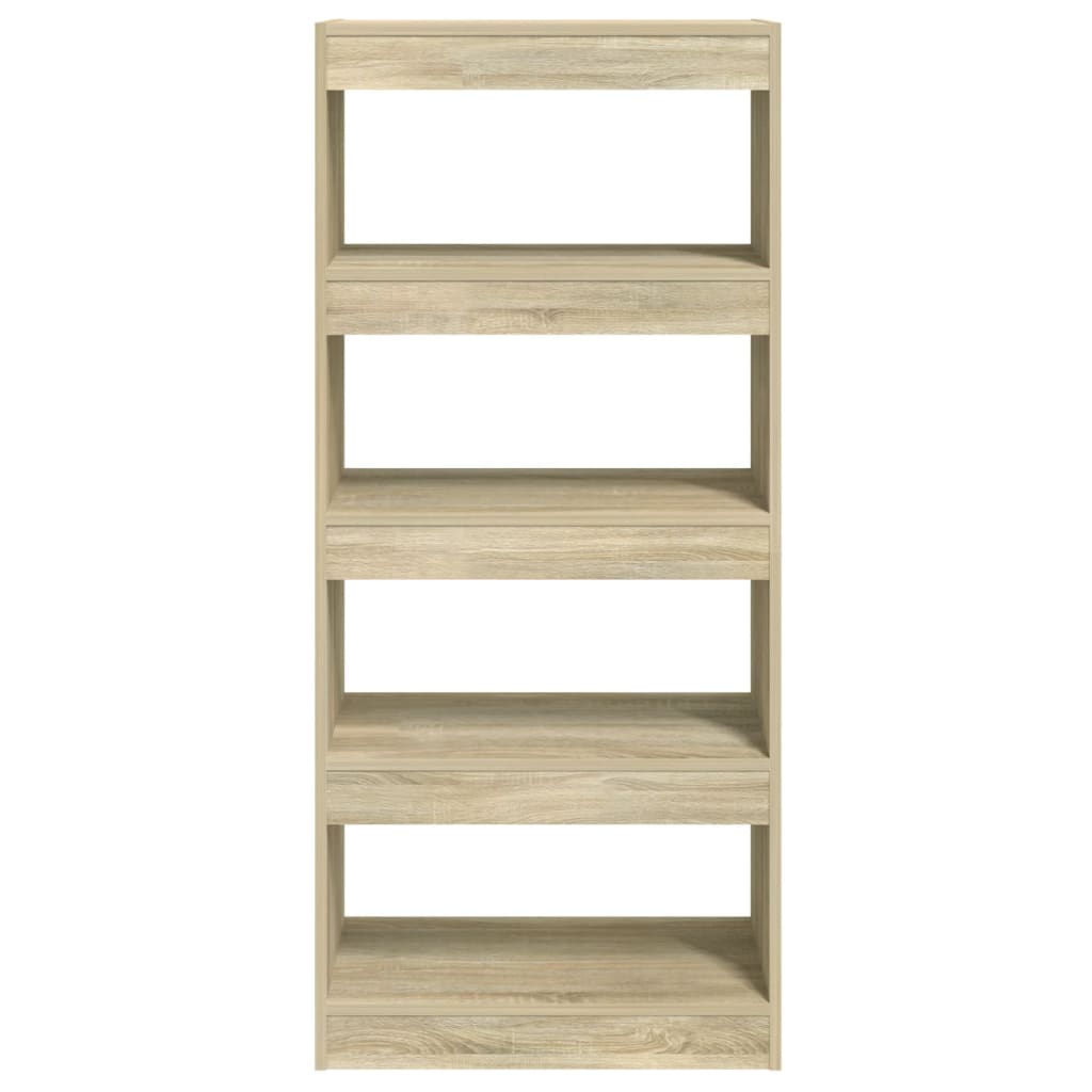 Boekenkast/Kamerscherm 60X30X135 Cm Bewerkt Hout Sonoma Eiken