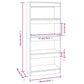 Boekenkast/Kamerscherm 60X30X135 Cm Bewerkt Hout Sonoma Eiken