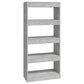 Boekenkast/Kamerscherm 60X30X135 Cm Bewerkt Hout Betongrijs
