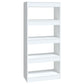 Boekenkast/Kamerscherm 60X30X135 Cm Bewerkt Hout Hoogglans Wit