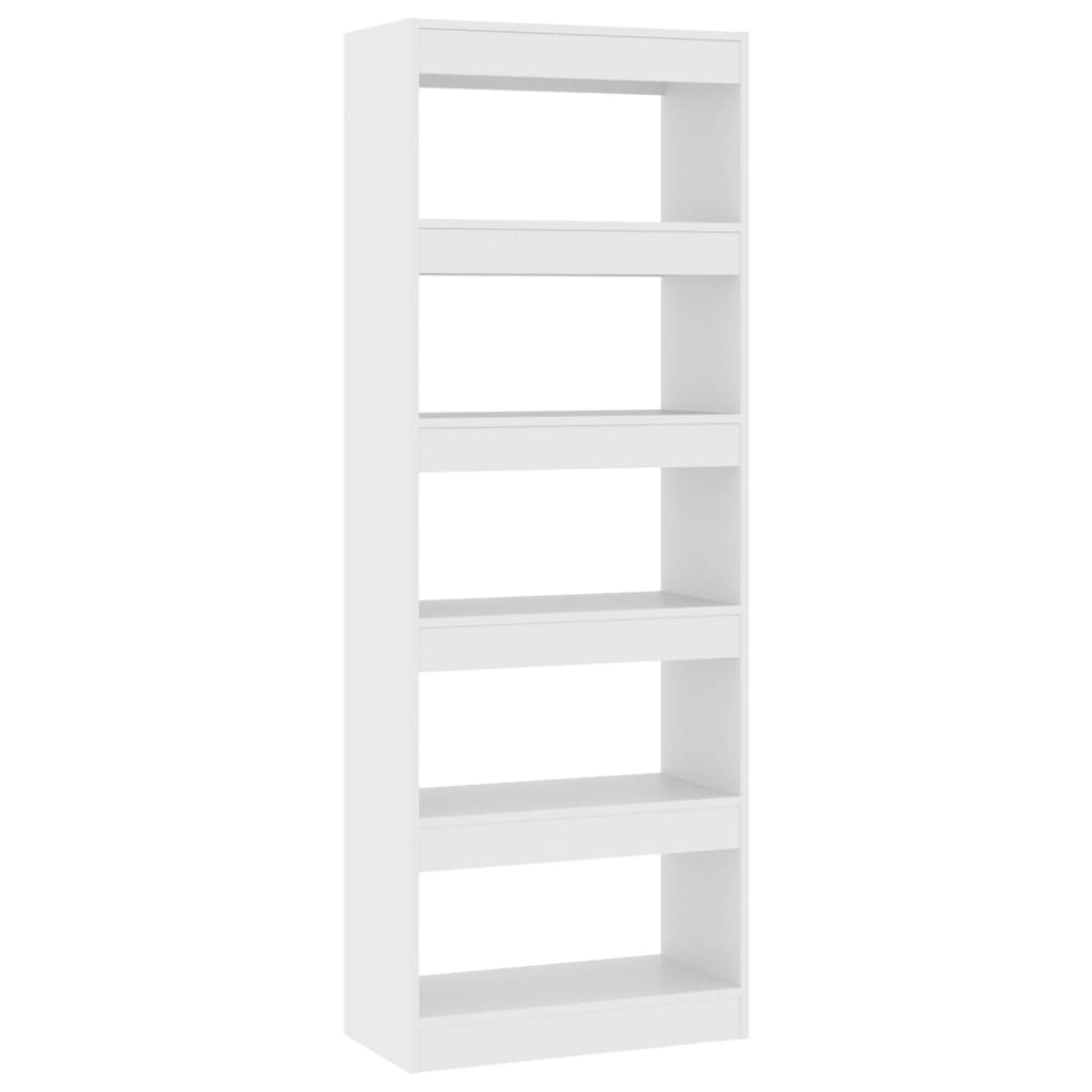 Boekenkast/Kamerscherm 60X30X166 Cm Spaanplaat Wit