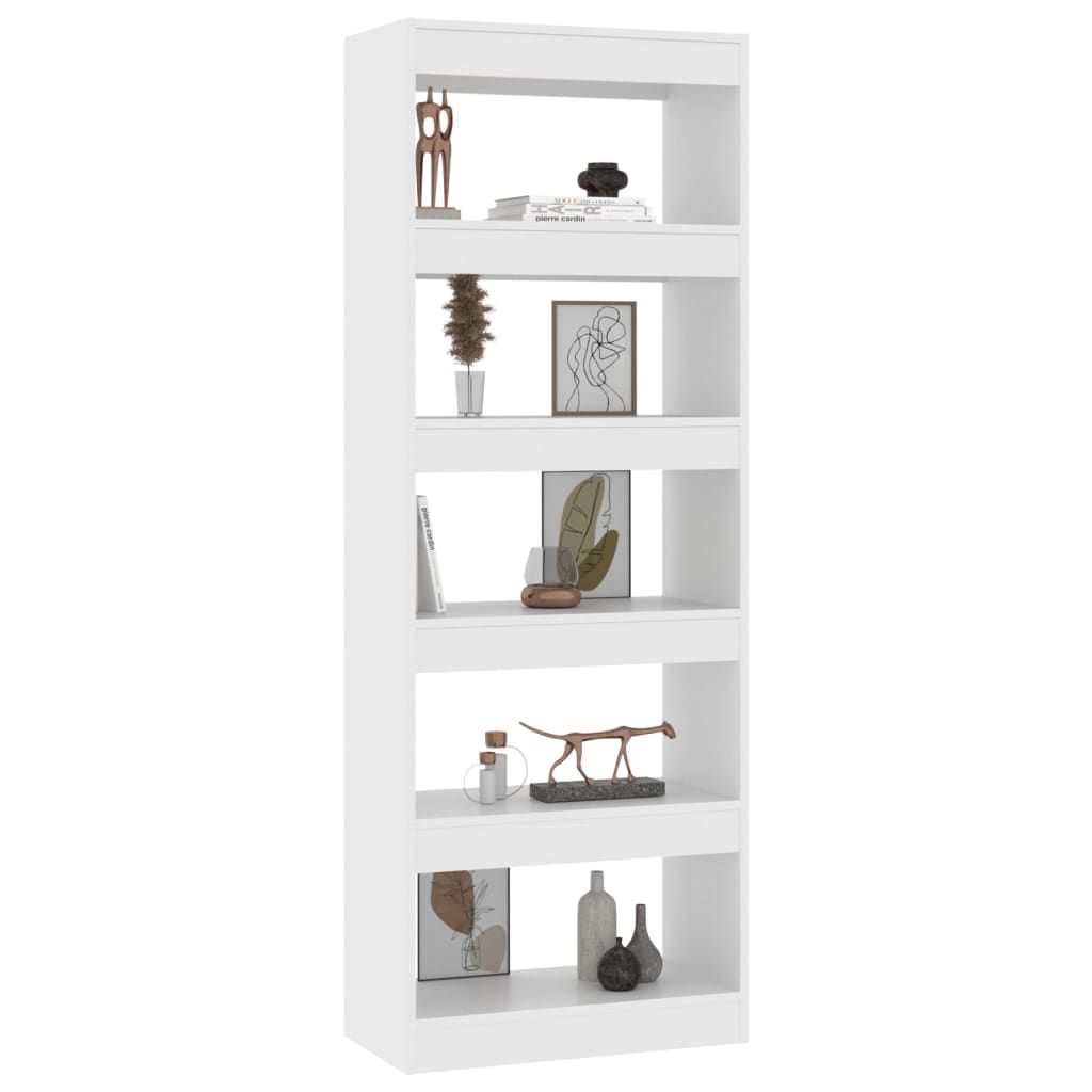 Boekenkast/Kamerscherm 60X30X166 Cm Spaanplaat Wit