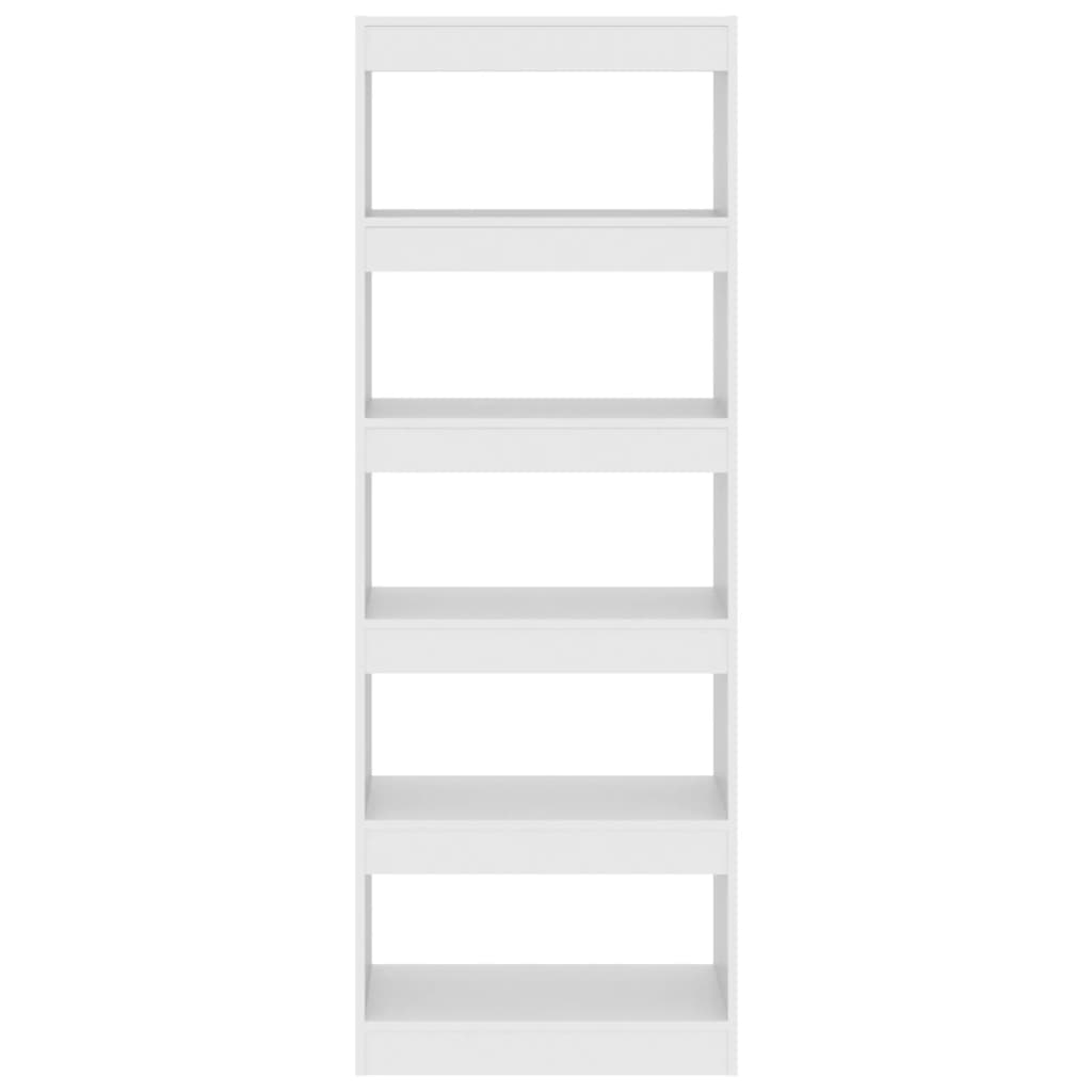 Boekenkast/Kamerscherm 60X30X166 Cm Spaanplaat Wit