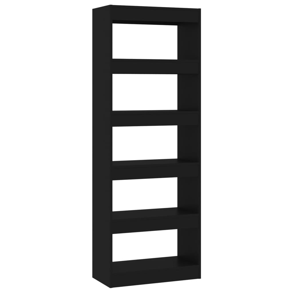 Boekenkast/Kamerscherm 60X30X166 Cm Spaanplaat Zwart