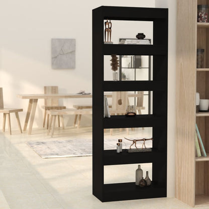 Boekenkast/Kamerscherm 60X30X166 Cm Spaanplaat Zwart