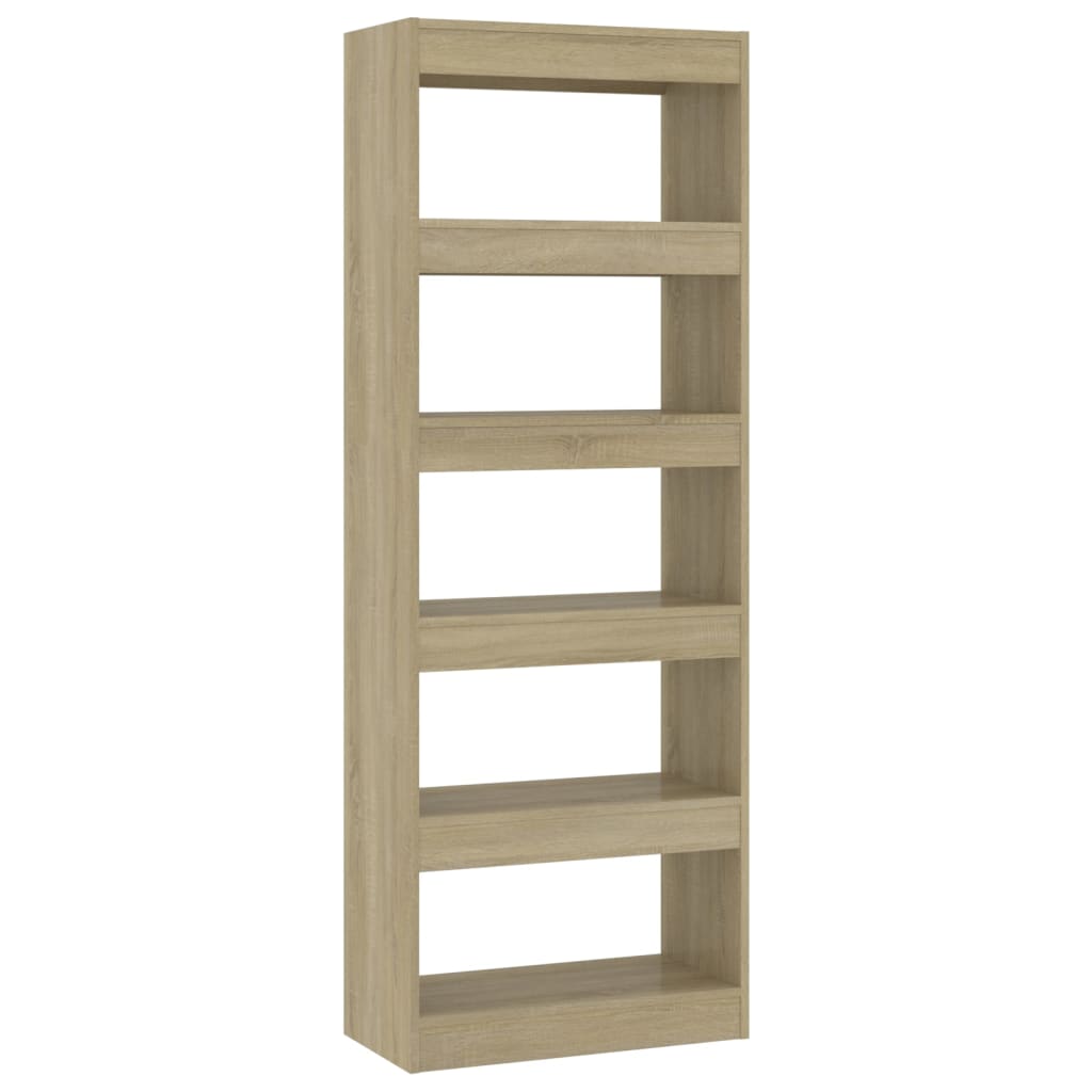 Boekenkast/Kamerscherm 60X30X166 Cm Spaanplaat Sonoma Eiken