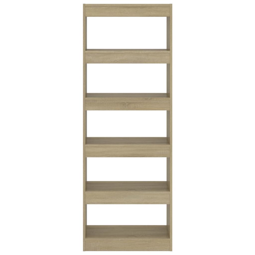 Boekenkast/Kamerscherm 60X30X166 Cm Spaanplaat Sonoma Eiken