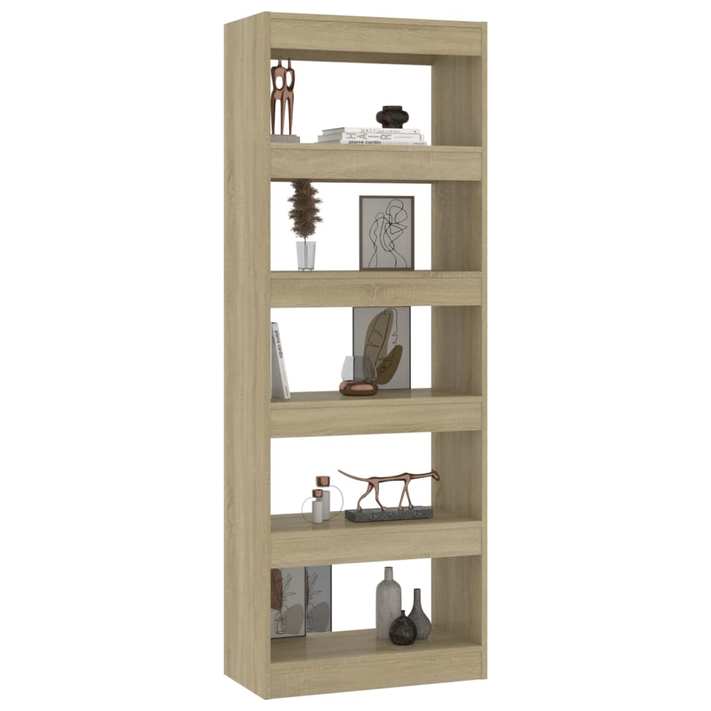 Boekenkast/Kamerscherm 60X30X166 Cm Spaanplaat Sonoma Eiken