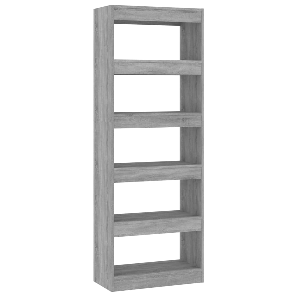 Boekenkast/Kamerscherm 60X30X166 Cm Spaanplaat Betongrijs