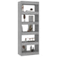 Boekenkast/Kamerscherm 60X30X166 Cm Spaanplaat Betongrijs
