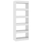 Boekenkast/Kamerscherm 60X30X166 Cm Spaanplaat Hoogglans Wit