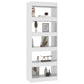 Boekenkast/Kamerscherm 60X30X166 Cm Spaanplaat Hoogglans Wit