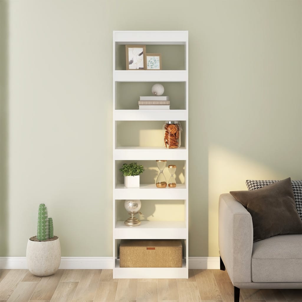 Boekenkast/Kamerscherm 60X30X198 Cm Wit