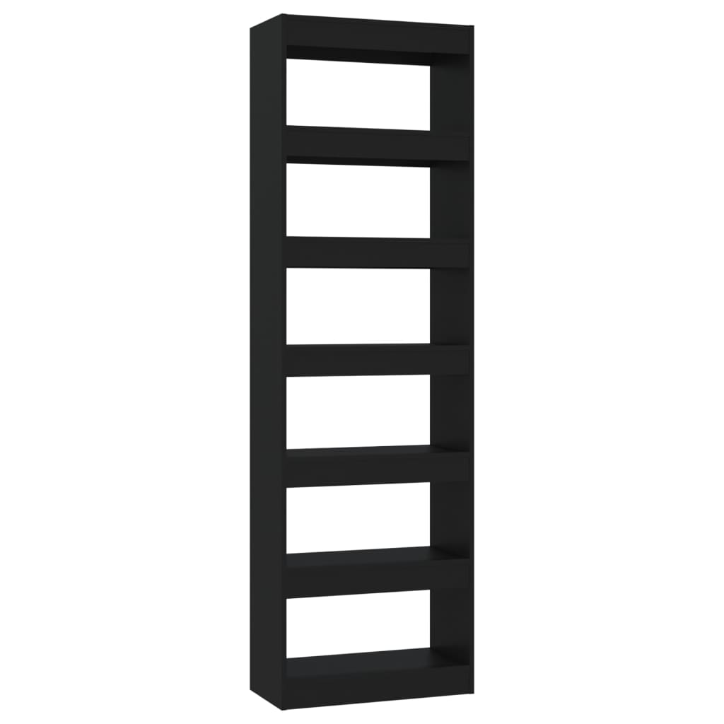 Boekenkast/Kamerscherm 60X30X198 Cm Zwart