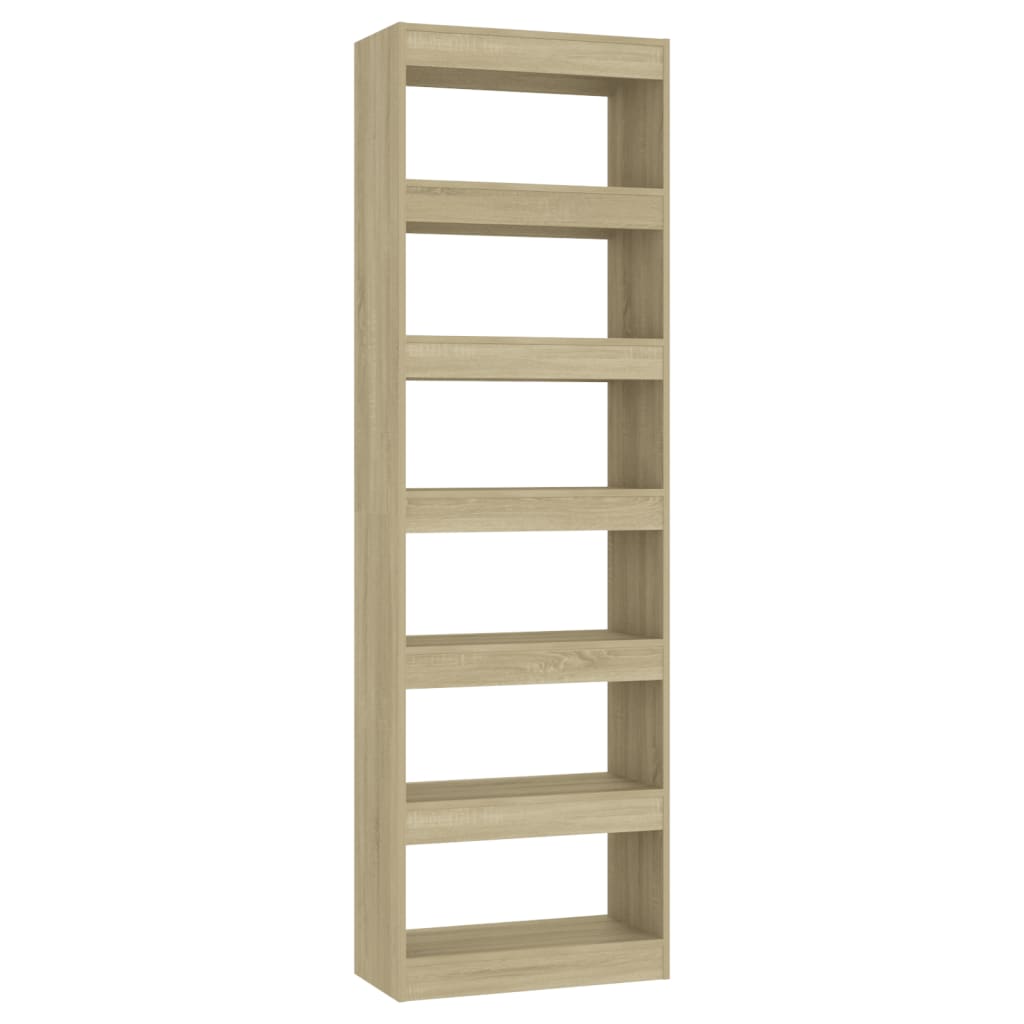 Boekenkast/Kamerscherm 60X30X198 Cm Sonoma Eikenkleurig