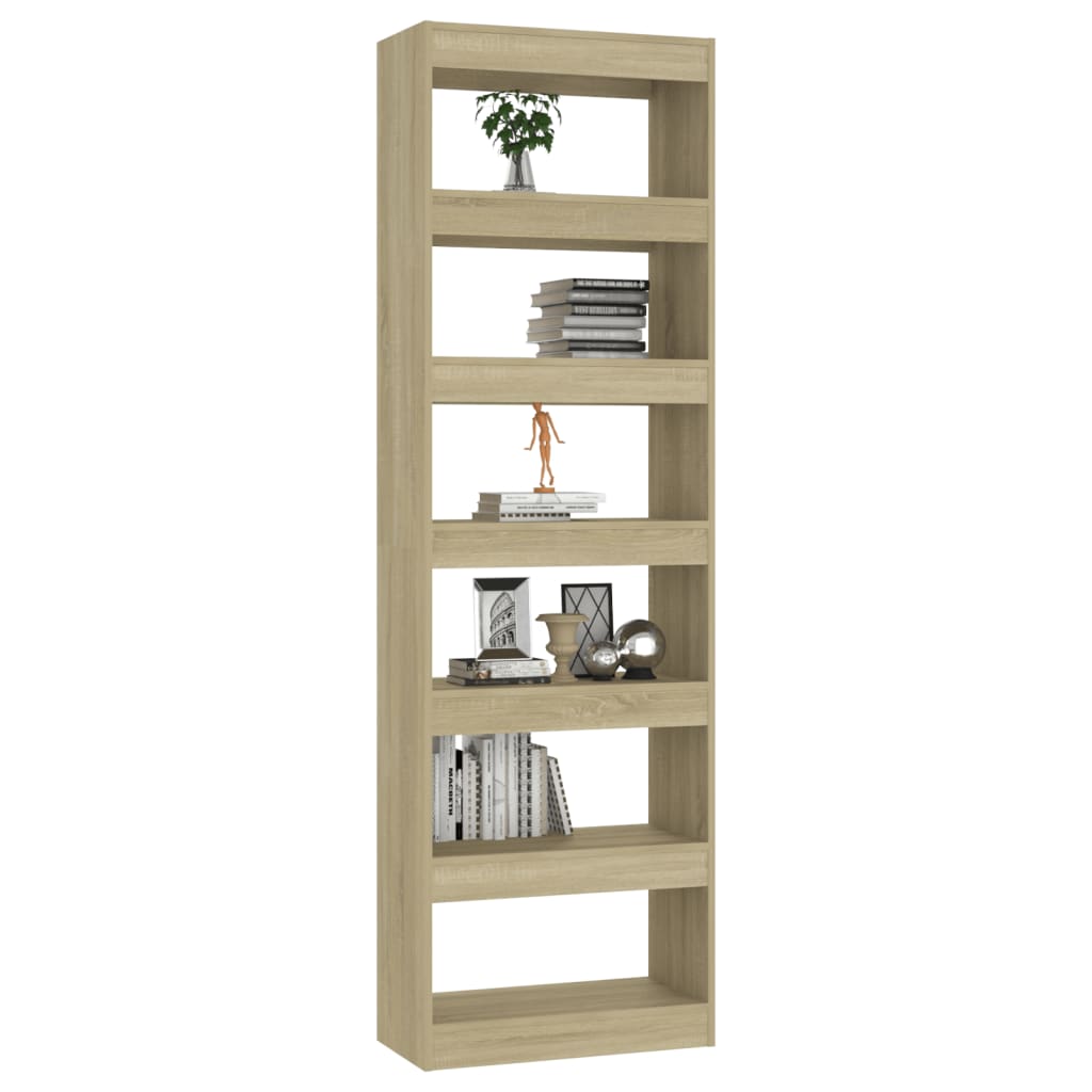 Boekenkast/Kamerscherm 60X30X198 Cm Sonoma Eikenkleurig