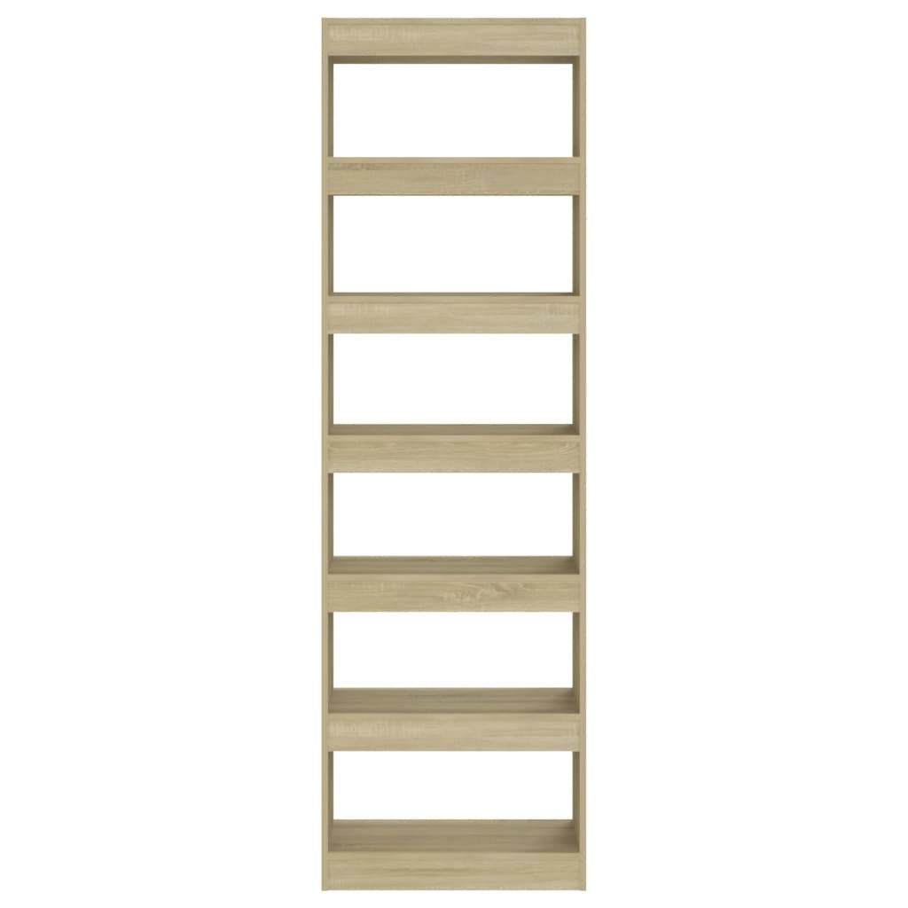 Boekenkast/Kamerscherm 60X30X198 Cm Sonoma Eikenkleurig