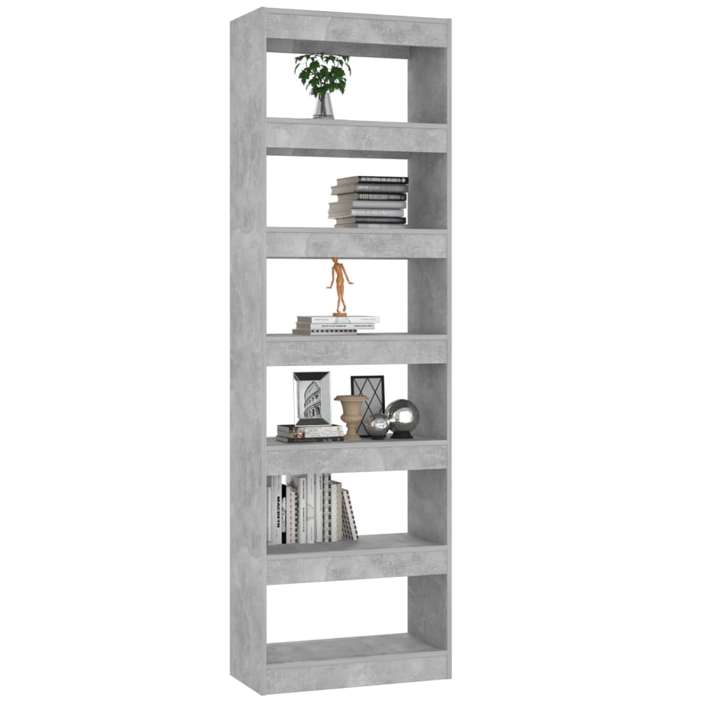 Boekenkast/Kamerscherm 60X30X198 Cm Betongrijs
