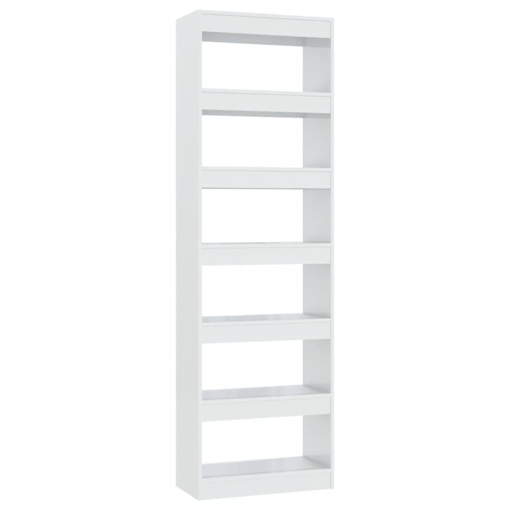 Boekenkast/Kamerscherm 60X30X198 Cm Hoogglans Wit